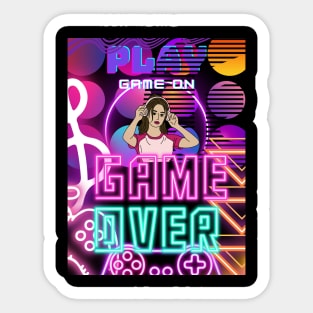 Play Game On Game Over Sticker
